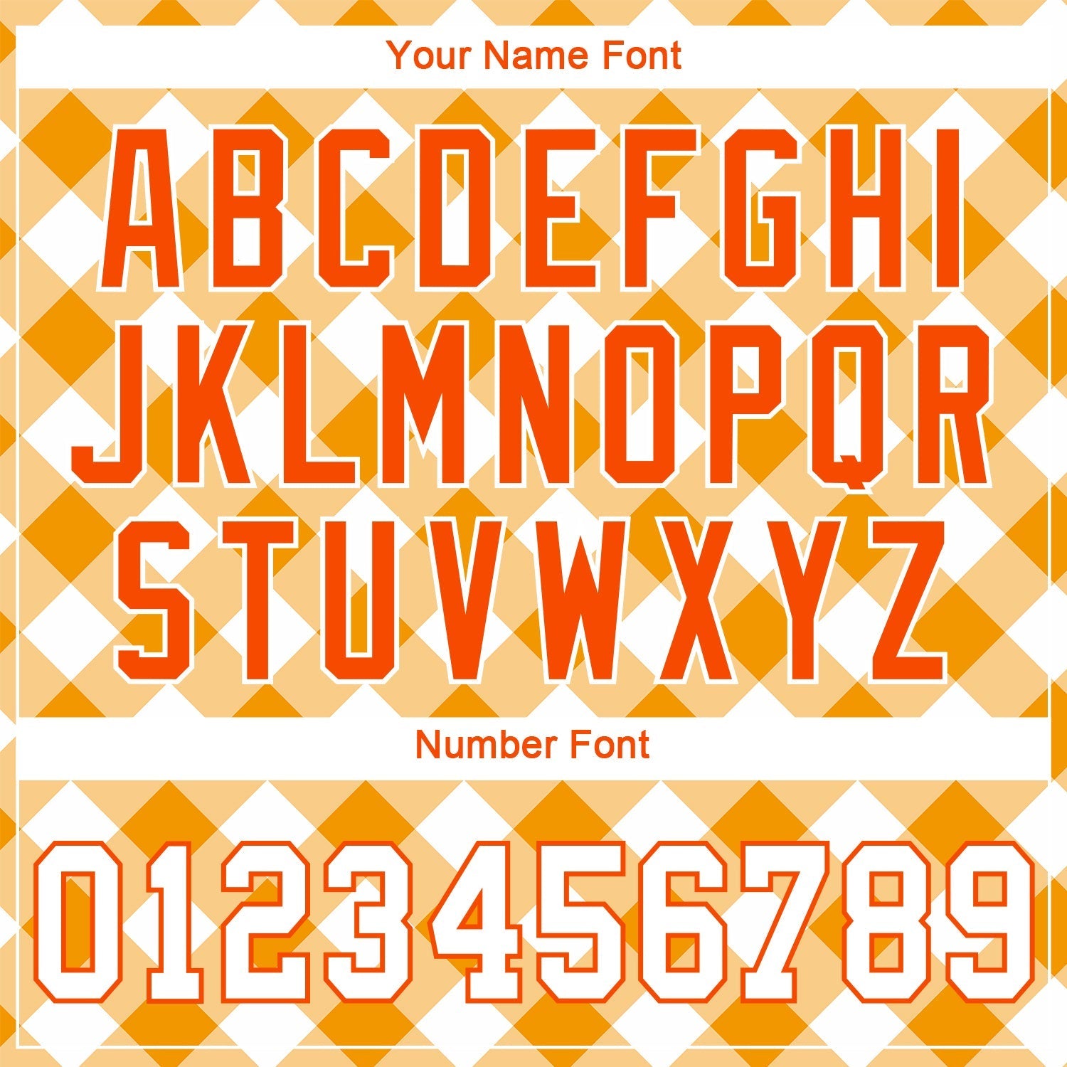 Custom White White-Orange 3D Pattern Design Orange Plaid Authentic Baseball Jersey baseball jersey product view 5