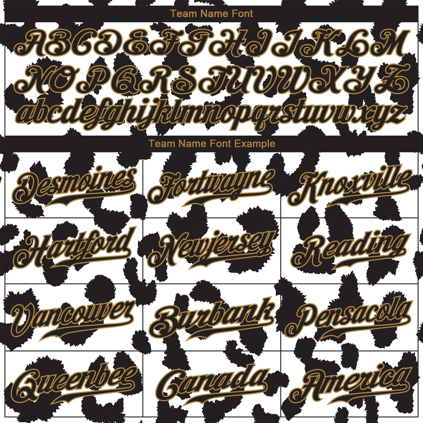 Custom White Black-Old Gold 3D Pattern Design Leopard Authentic Baseball Jersey baseball jersey product view 4