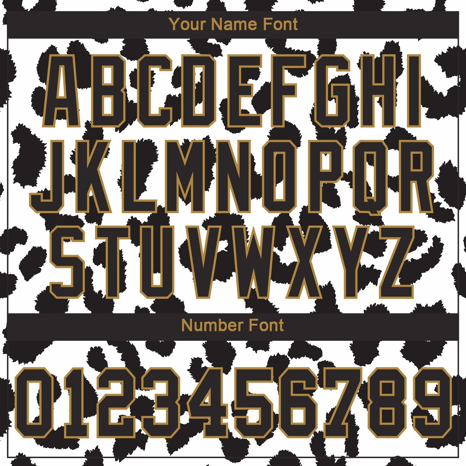 Custom White Black-Old Gold 3D Pattern Design Leopard Authentic Baseball Jersey baseball jersey product view 5