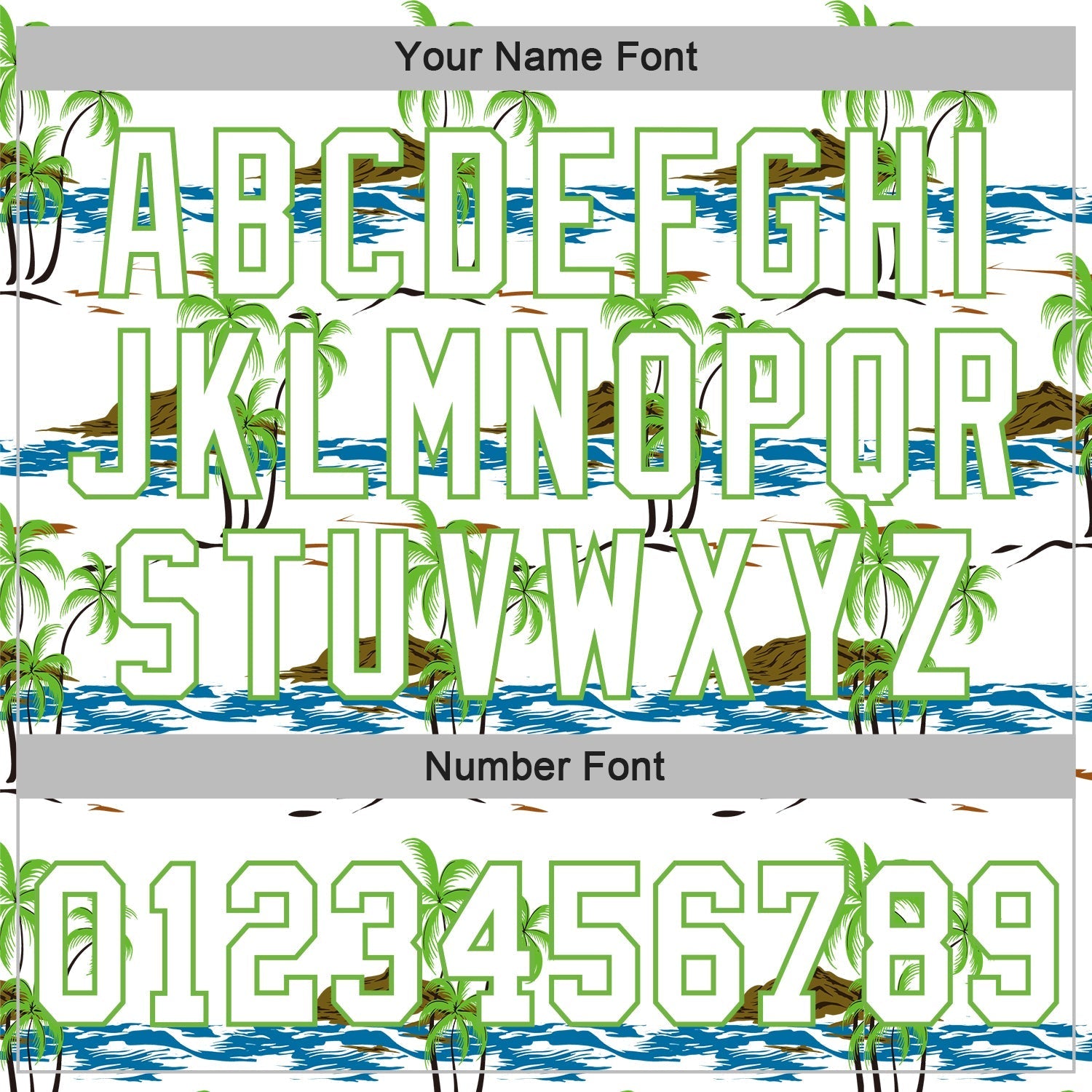 Custom White White-Neon Green 3D Pattern Design Beaches Authentic Baseball Jersey baseball jersey product view 5