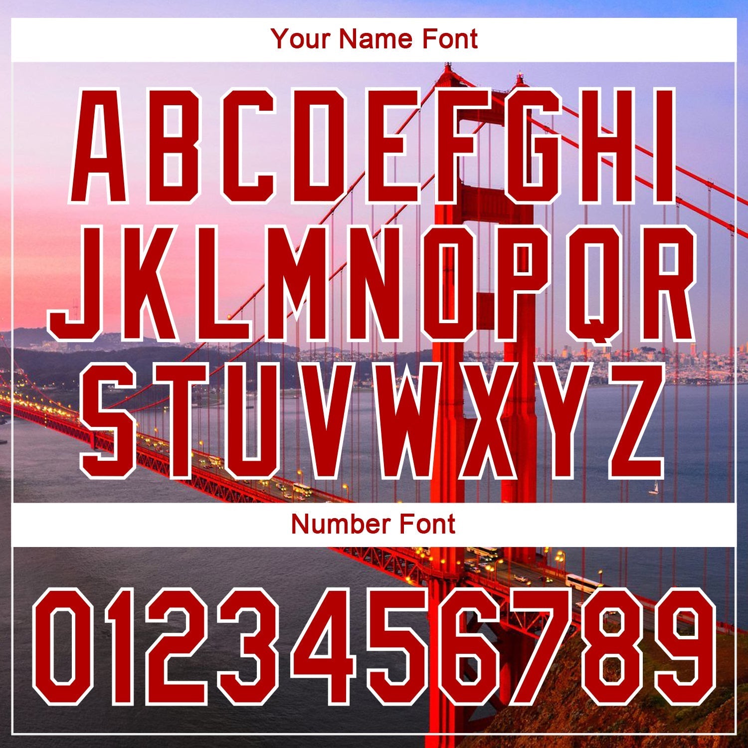 Custom White Red-White 3D Pattern Design Golden Gate Bridge Authentic Baseball Jersey baseball jersey product view 5