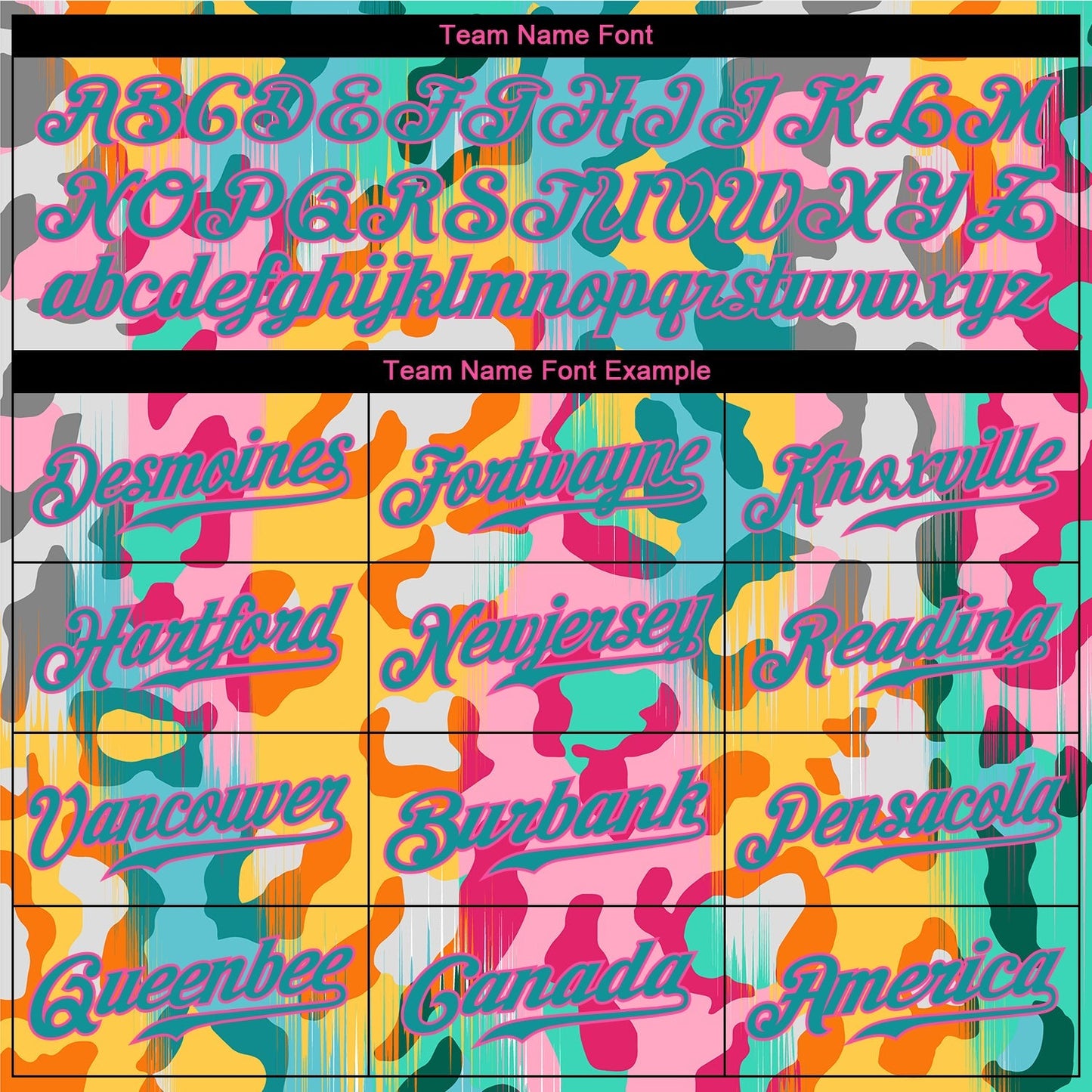 Custom White Teal-Pink 3D Pattern Design Leopard Authentic Baseball Jersey baseball jersey product view 4