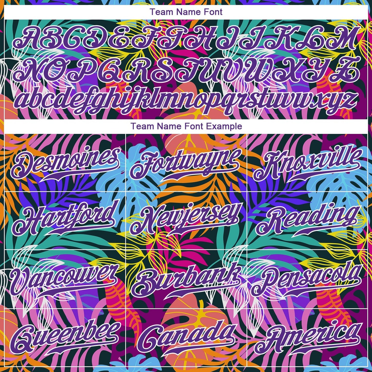 Custom White Purple-White 3D Pattern Design Hawaii Palm Trees Authentic Baseball Jersey baseball jersey product view 5