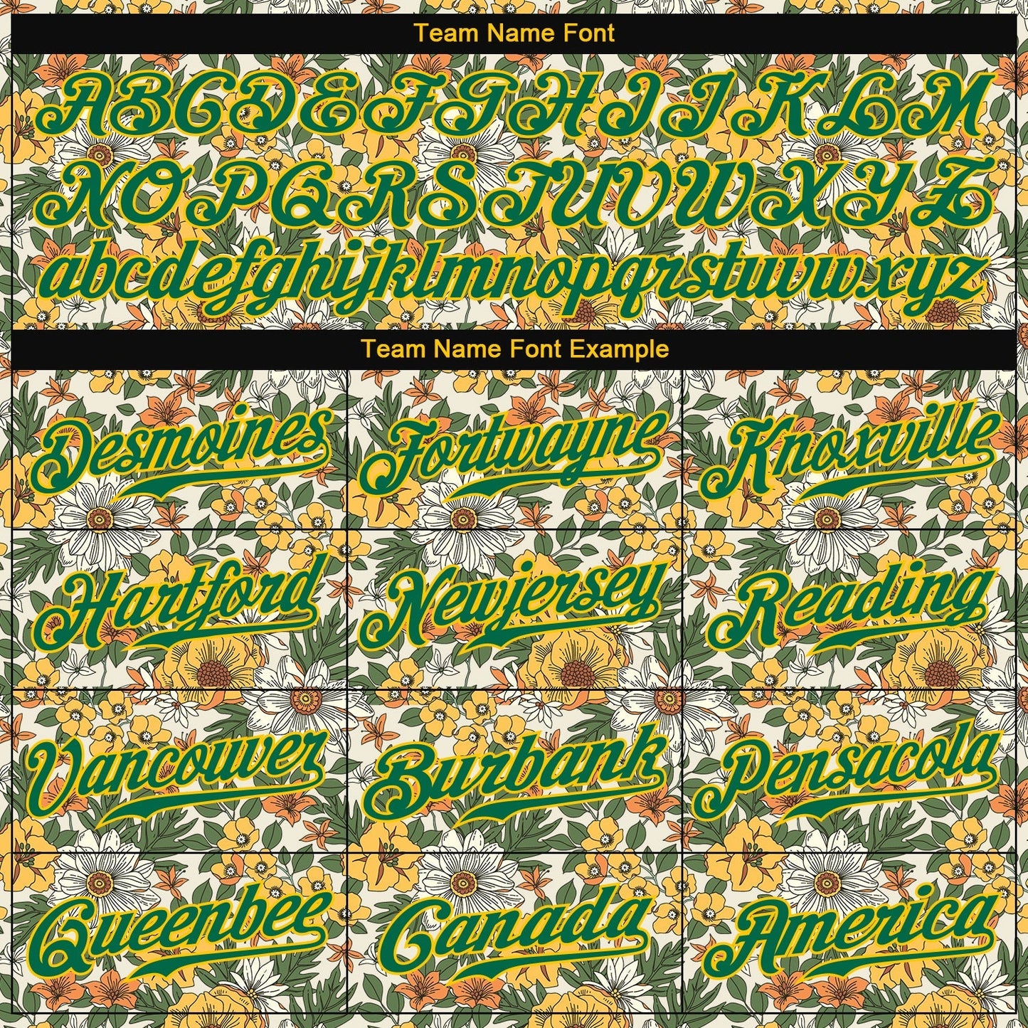 Custom White Kelly Green-Gold 3D Pattern Design Flowers Authentic Baseball Jersey baseball jersey product view 4