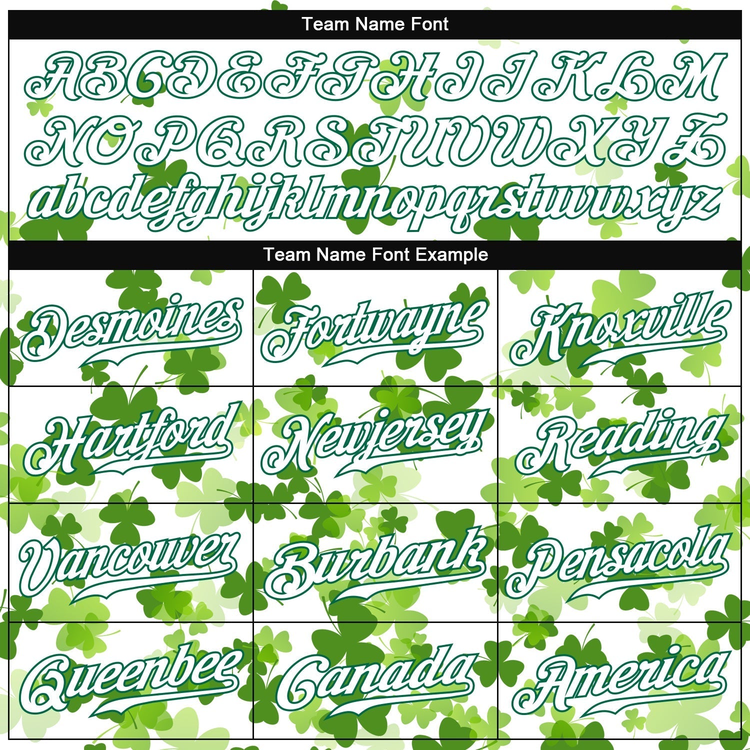 Custom White White-Kelly Green 3D Pattern Design Authentic St. Patrick's Day Baseball Jersey baseball jersey product view 4