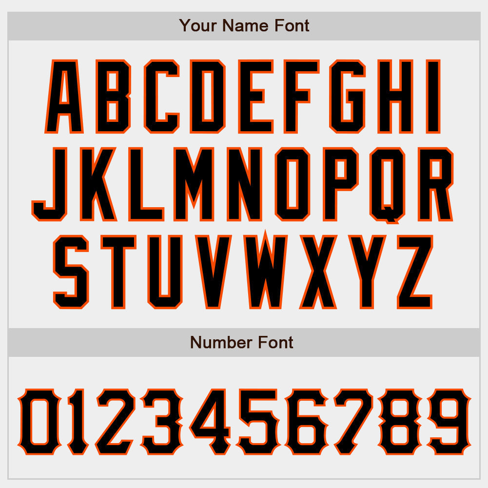 Custom White Black-Orange Authentic Baseball Jersey baseball jersey product view 4