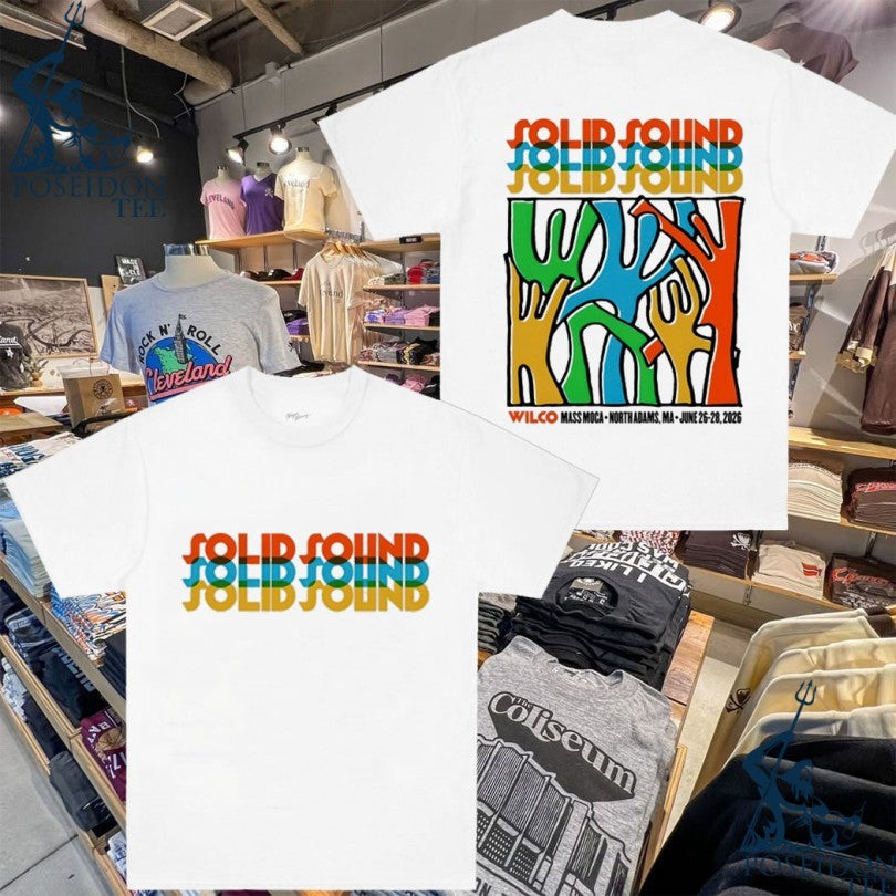 Wilco Solid Sound Festival June 26-28 2026 In North Adams Ma T-shirt Unisex T-shirt, Sweatshirt, Hoodie, Long Sleeve Tee - T-Shirt, Sweatshirt, Hoodie