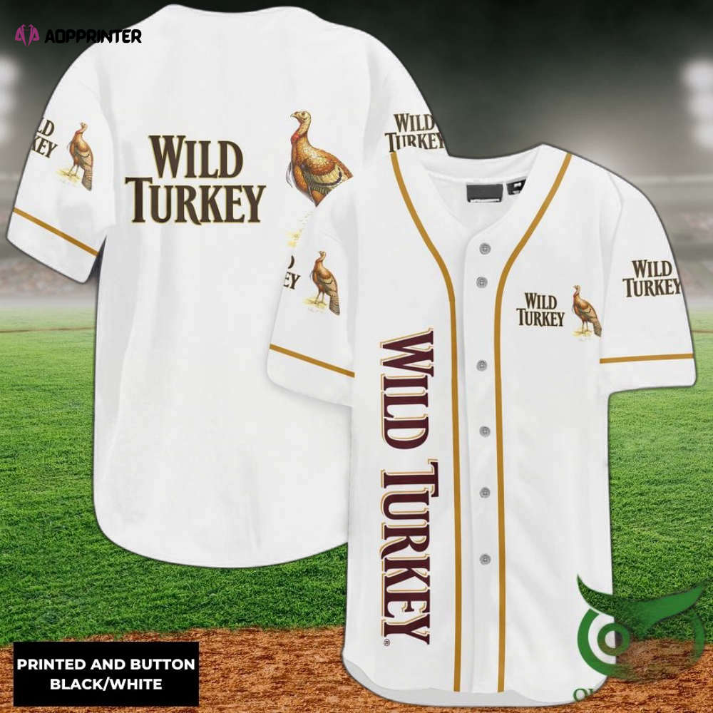 Wild Turkey Baseball Jersey baseball jersey product view 1