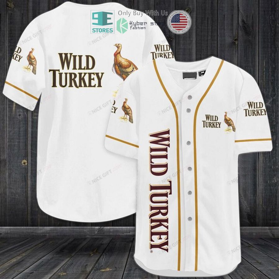 BEST Wild Turkey logo Baseball Jersey baseball jersey product view 1