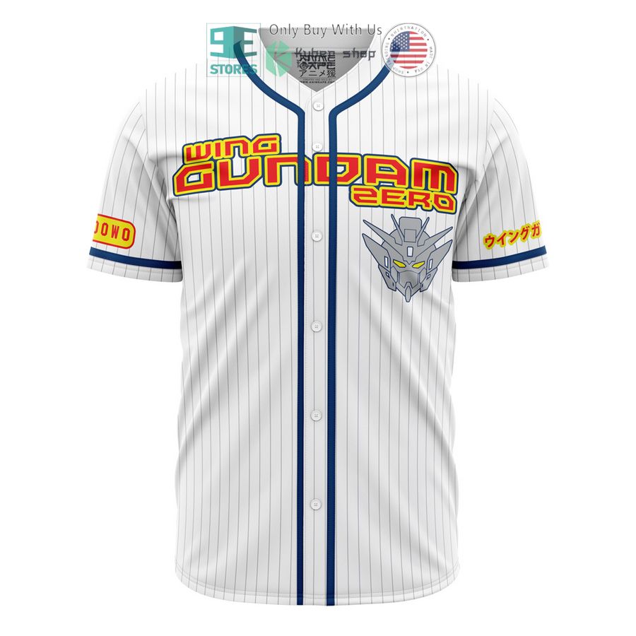 BEST Wing Zero Gundam Baseball Jersey baseball jersey product view 1