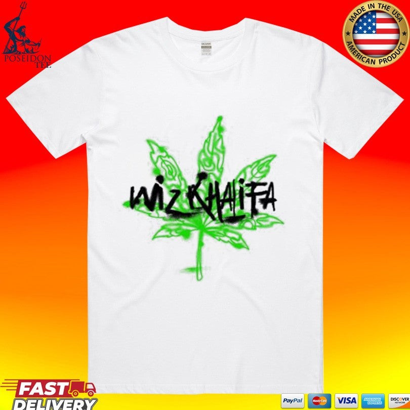 Wiz Khalifa Graffiti Leaf T-shirt Unisex T-shirt, Sweatshirt, Hoodie, Long Sleeve Tee - T-Shirt, Sweatshirt, Hoodie