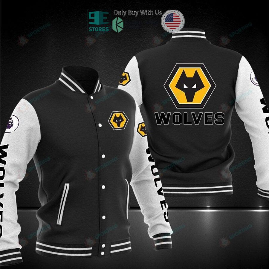 BEST Wolverhampton Wanderers Baseball Jacket baseball jersey product view 1