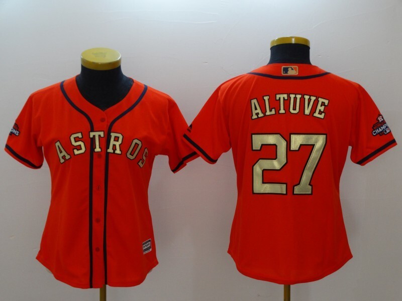 women Houston Astros #27 Jose Altuve Style 1 Baseball Jersey baseball jersey product view 1