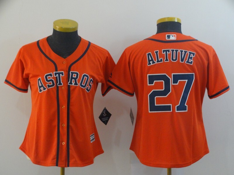women Houston Astros #27 Jose Altuve Style 3 Baseball Jersey baseball jersey product view 1
