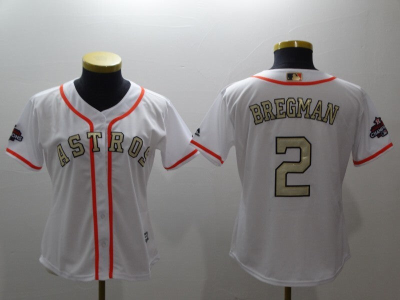 women Houston Astros #2 Alex Bregman Style 3 Baseball Jersey baseball jersey product view 1