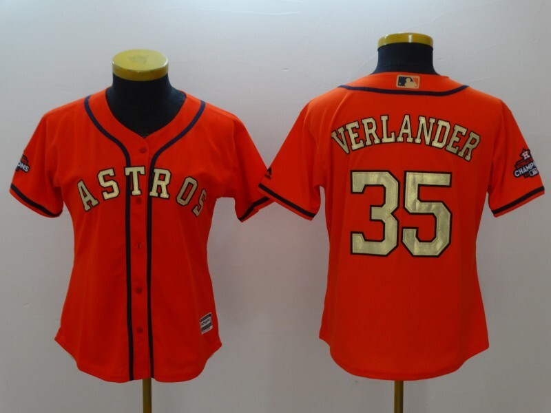 women Houston Astros #35 Justin Verlander Style 2 Baseball Jersey baseball jersey product view 1