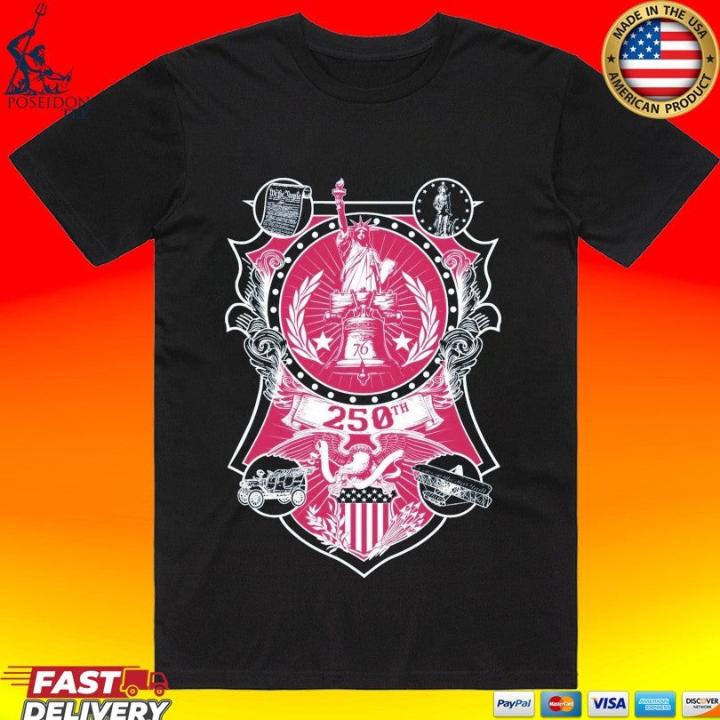 Womens 250th Commemorative Slim Fit T-shirt Unisex T-shirt, Sweatshirt, Hoodie, Long Sleeve Tee - T-Shirt, Sweatshirt, Hoodie