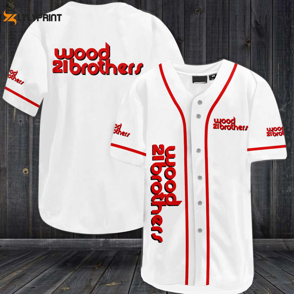 Wood Brothers Racing Baseball Jersey - lylyprint.com baseball jersey product view 1