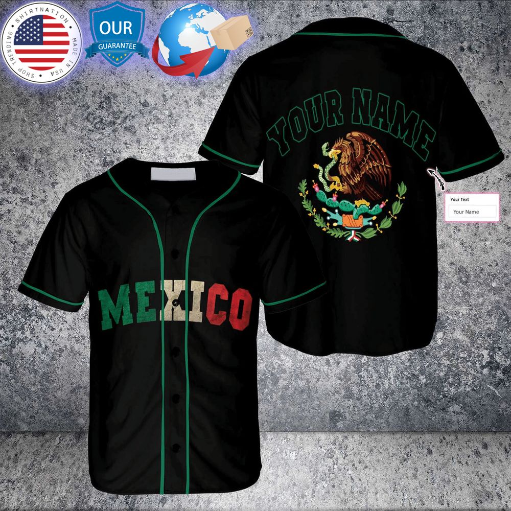 HOT Proud Mexico Custom Baseball Jersey baseball jersey product view 1