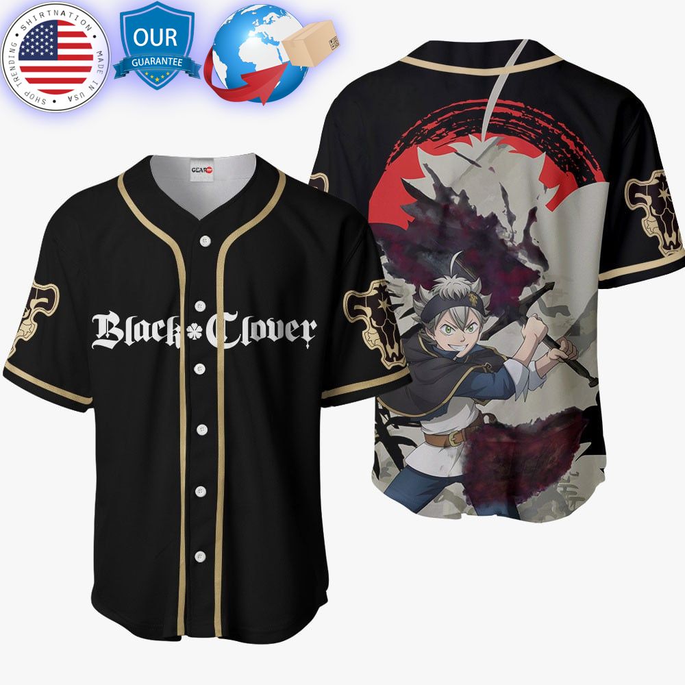 HOT Black Clover Asta Baseball Jersey baseball jersey product view 1