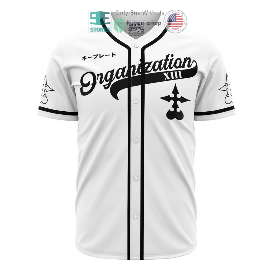BEST Xemnas Organization XIII Kingdom Hearts Baseball Jersey baseball jersey product view 1