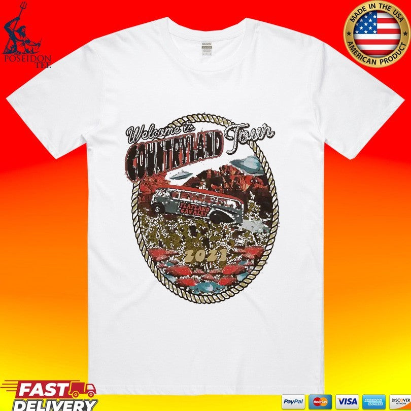 Flatland Cavalry Welcome To Countryland Tour T-shirt Unisex T-shirt, Sweatshirt, Hoodie, Long Sleeve Tee - T-Shirt, Sweatshirt, Hoodie