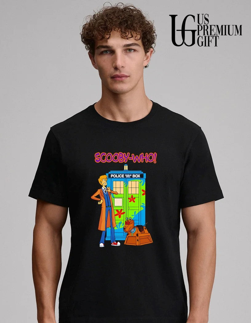 Scooby Who Police Public Call Box - Adult & Kids T-Shirts, Sweatshirts & Hoodies apparel design preview 4