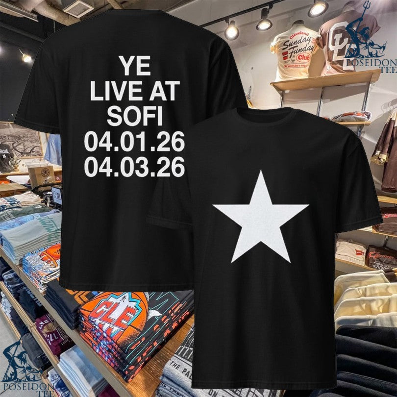 Ye Kanye West Bully Album Live At Sofi Stadium April 1 3 2026 T-shirt Unisex T-shirt, Sweatshirt, Hoodie, Long Sleeve Tee - T-Shirt, Sweatshirt, Hoodie