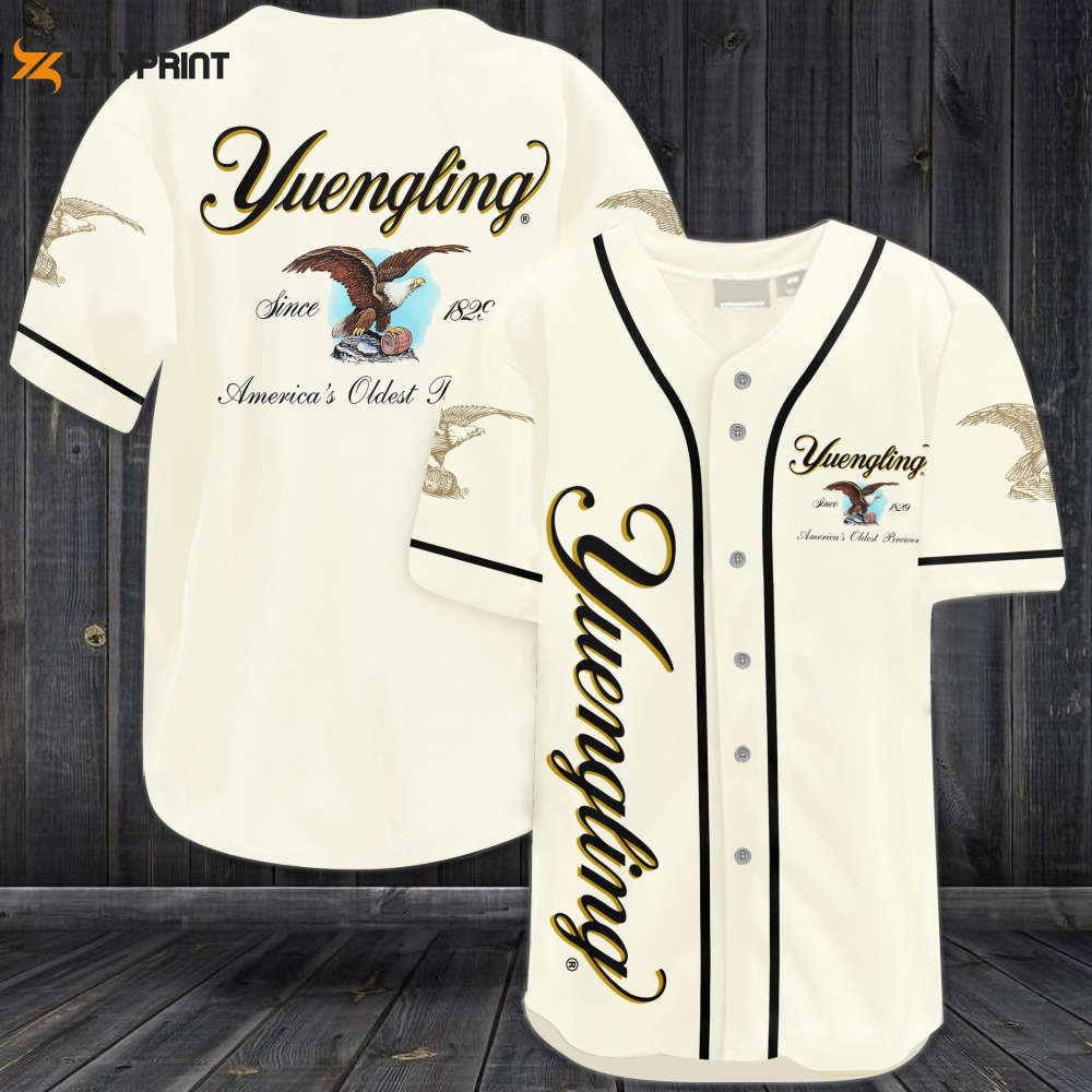Yuengling Beer Since 1982 Baseball Jersey - lylyprint.com baseball jersey product view 1