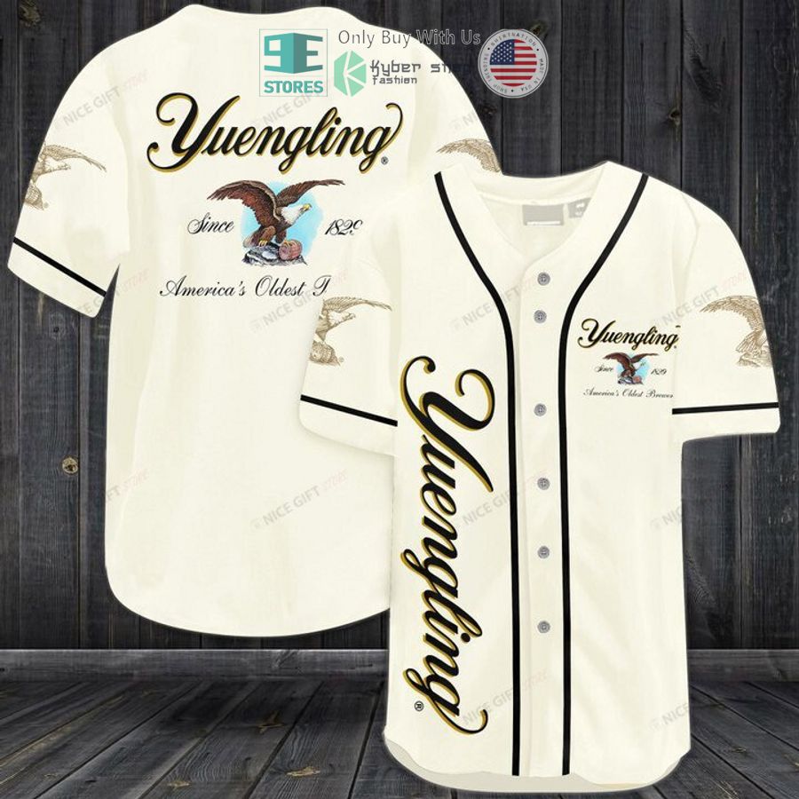 BEST Yuengling logo Baseball Jersey baseball jersey product view 1