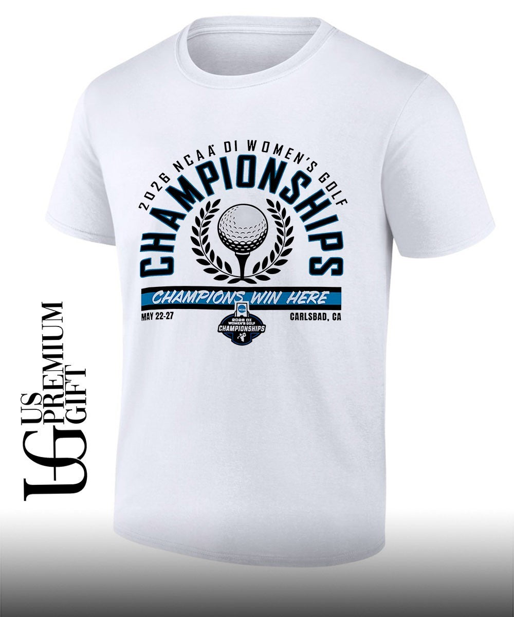 2026 NCAA DI Womens Golf Championship Win Here shirt Unisex T-shirt, Sweatshirt, Hoodie, Long Sleeve Tee - T-Shirt, Sweatshirt, Hoodie
