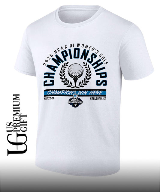 2026 NCAA DI Womens Golf Championship Win Here shirt Unisex T-shirt, Sweatshirt, Hoodie, Long Sleeve Tee - T-Shirt, Sweatshirt, Hoodie