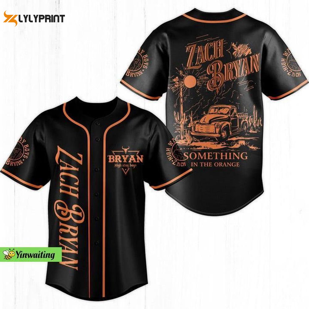 Zach Bryan Tour Jersey, Zach Bryan Baseball Jersey, Zach Bryan Jersey - lylyprint.com baseball jersey product view 1