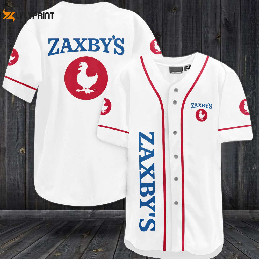 Zaxby's Baseball Jersey - lylyprint.com baseball jersey product view 1