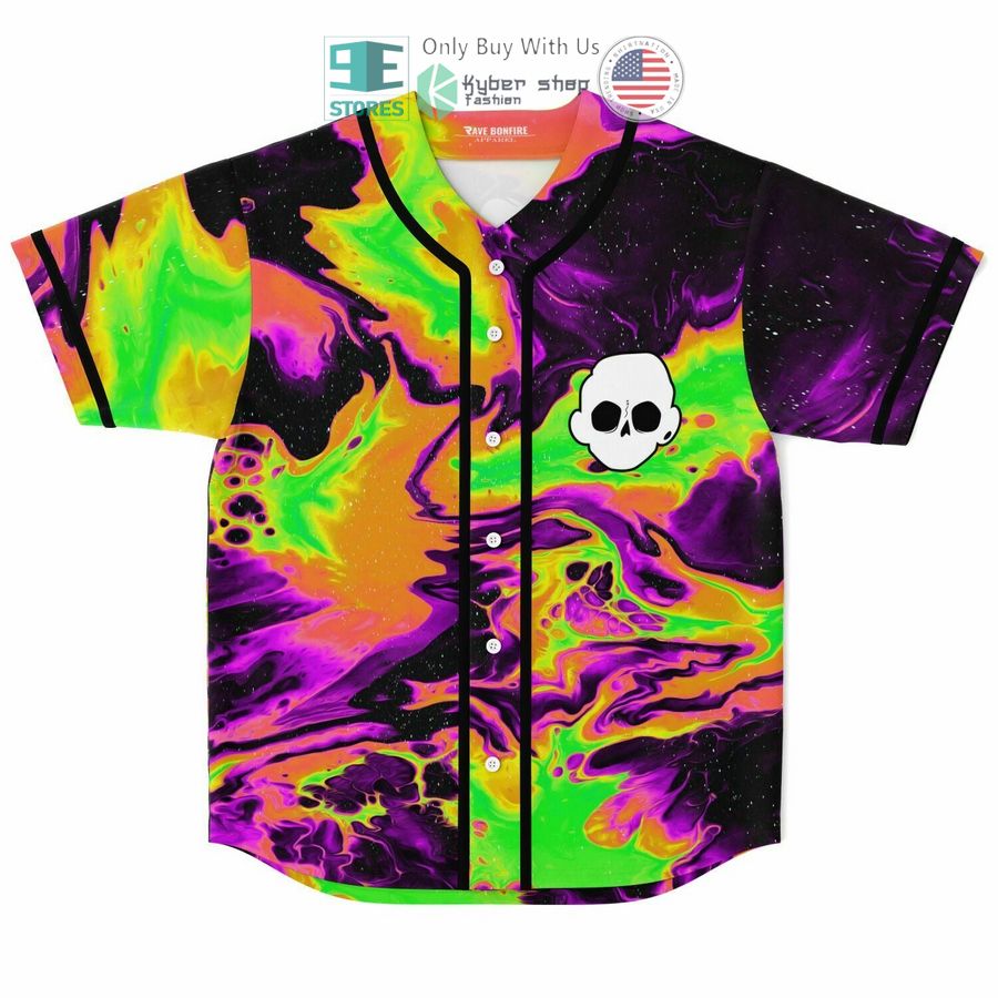 BEST Zomboy multicolor Baseball Jersey baseball jersey product view 1